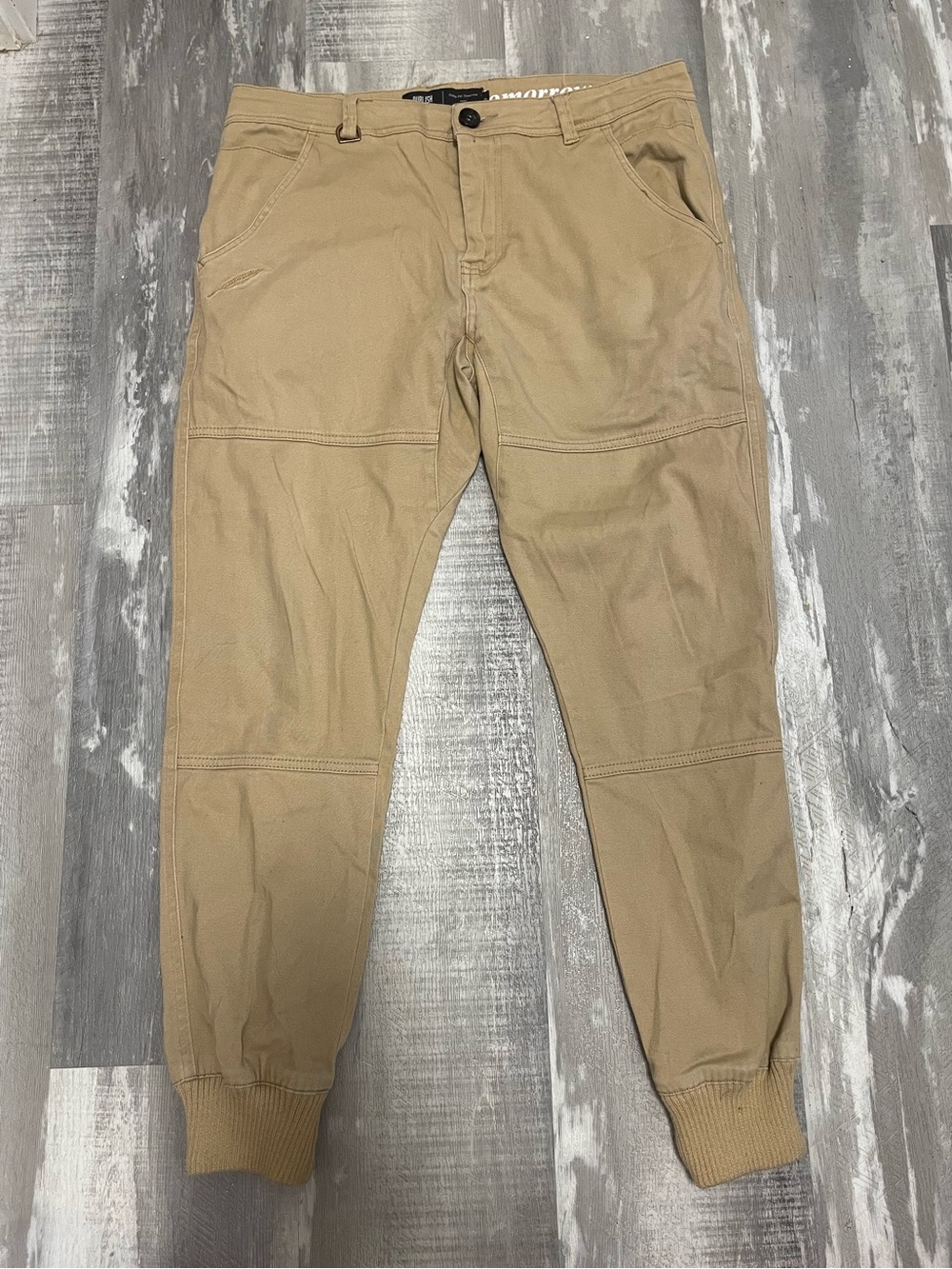 Men's Tan Jogger Pants